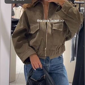 NWT‼️ ZARA FAUX SUEDE JACKET